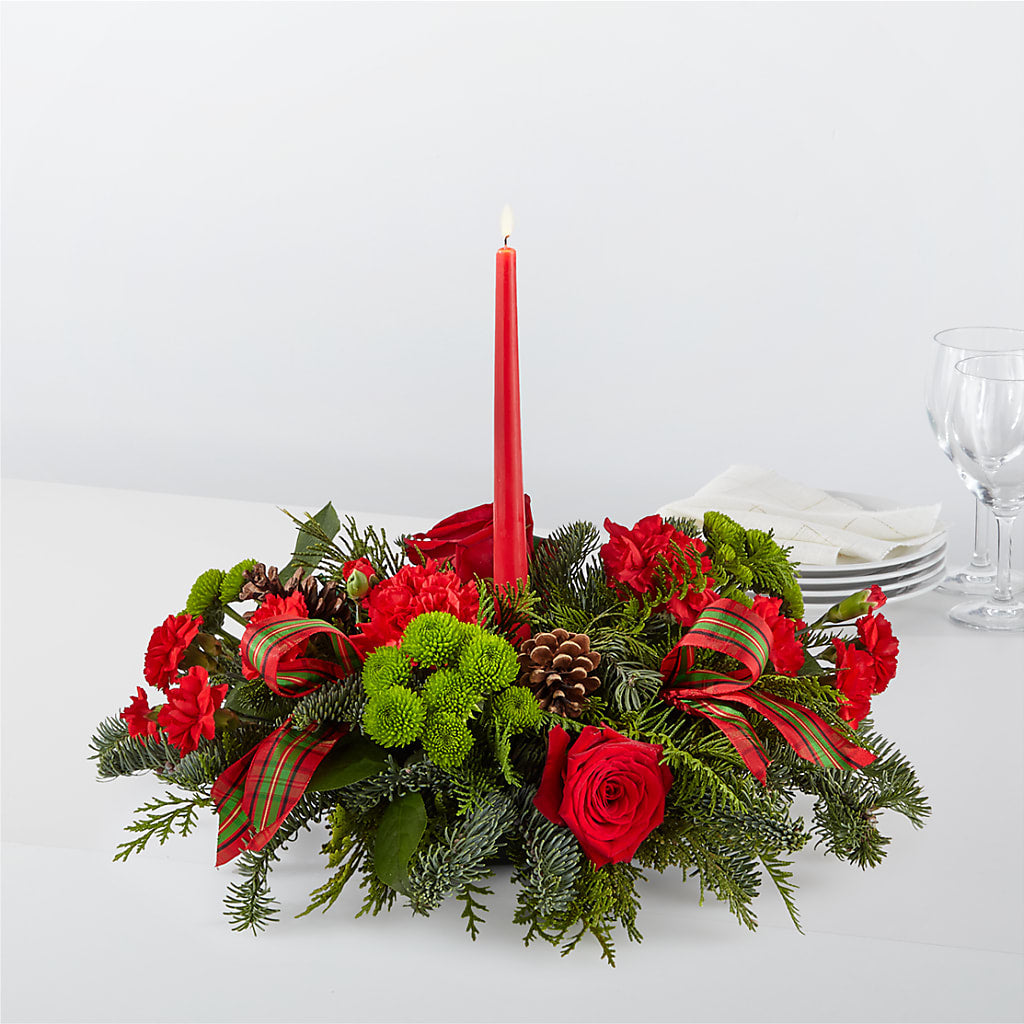By the Candlelight Centerpiece – HARRY'S FLOWERS, Victoria BC