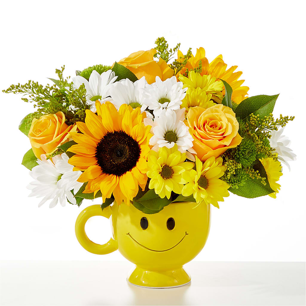 Be Happy Bouquet – HARRY'S FLOWERS, Victoria BC