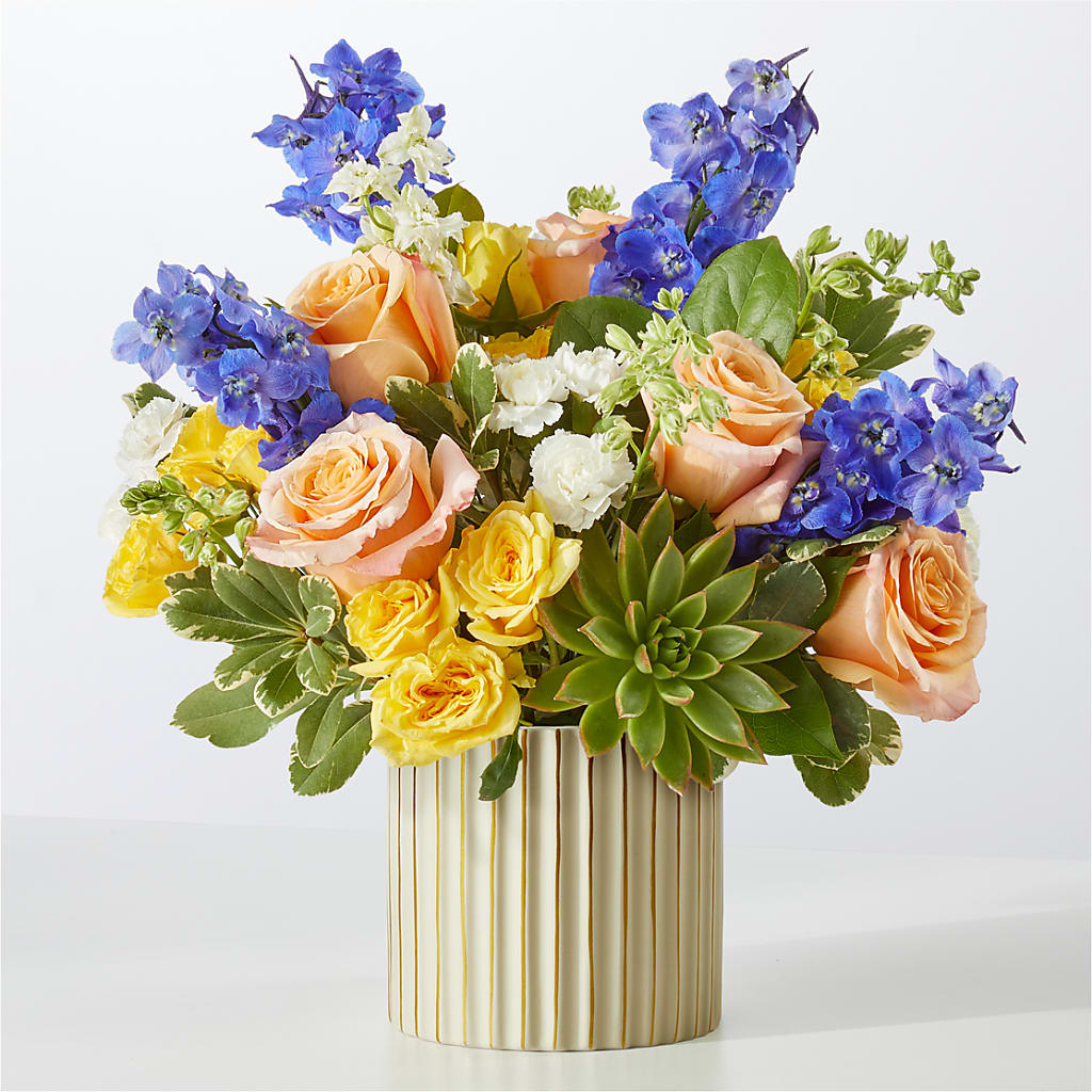 Cobalt Reverie Bouquet – HARRY'S FLOWERS, Victoria BC