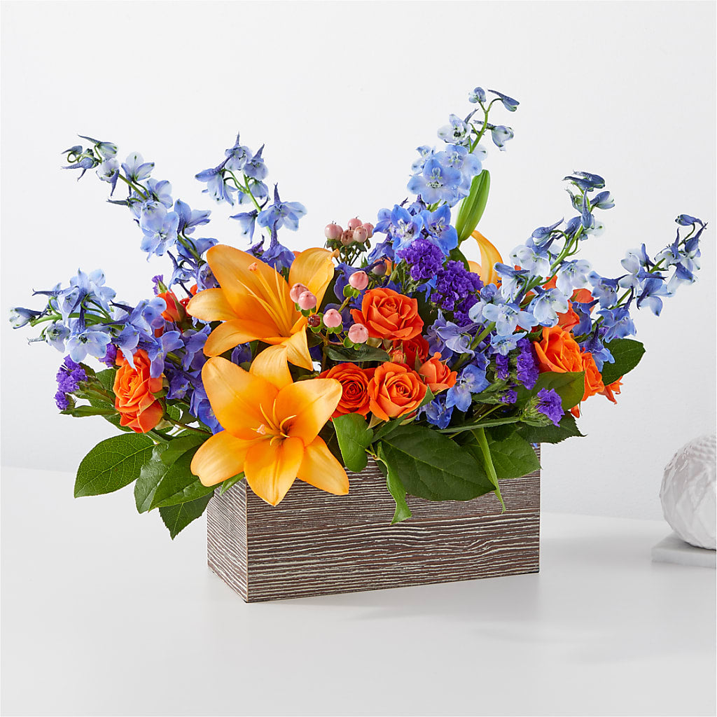 Radiant Citrus Box Bouquet – HARRY'S FLOWERS, Victoria BC