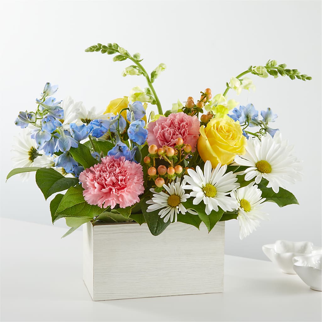 Sun Salutation Box Bouquet – HARRY'S FLOWERS, Victoria BC