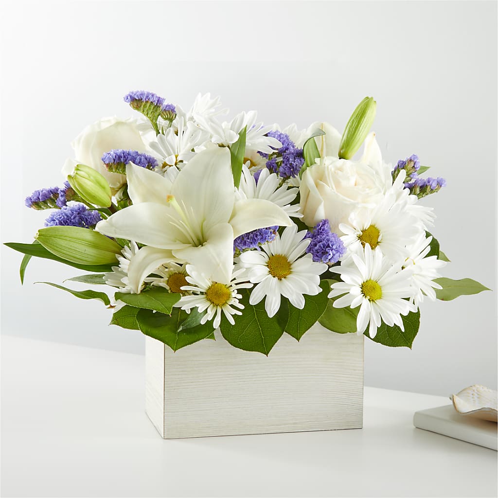 Beyond Blue Box Bouquet – HARRY'S FLOWERS, Victoria BC