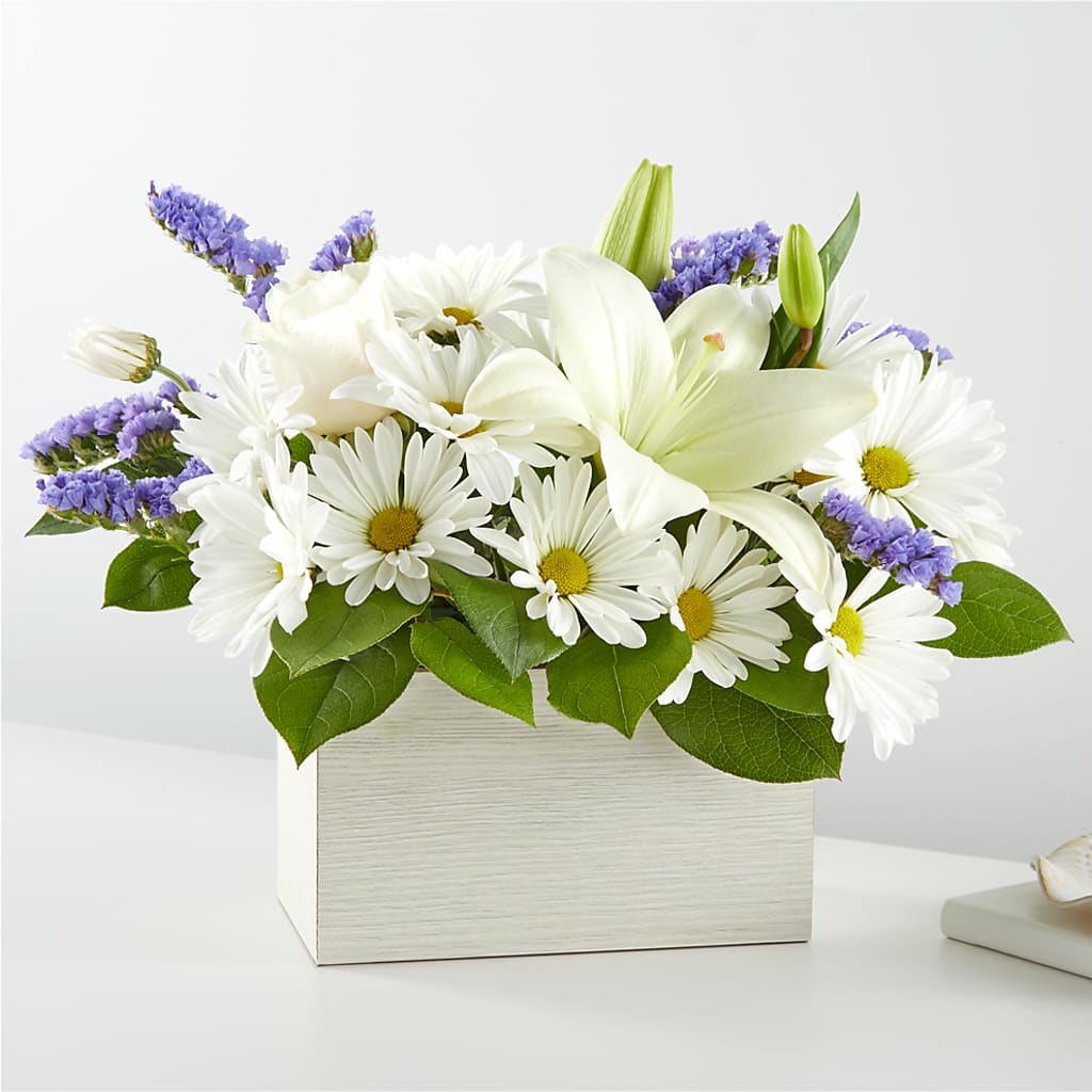 Beyond Blue Box Bouquet – HARRY'S FLOWERS, Victoria BC