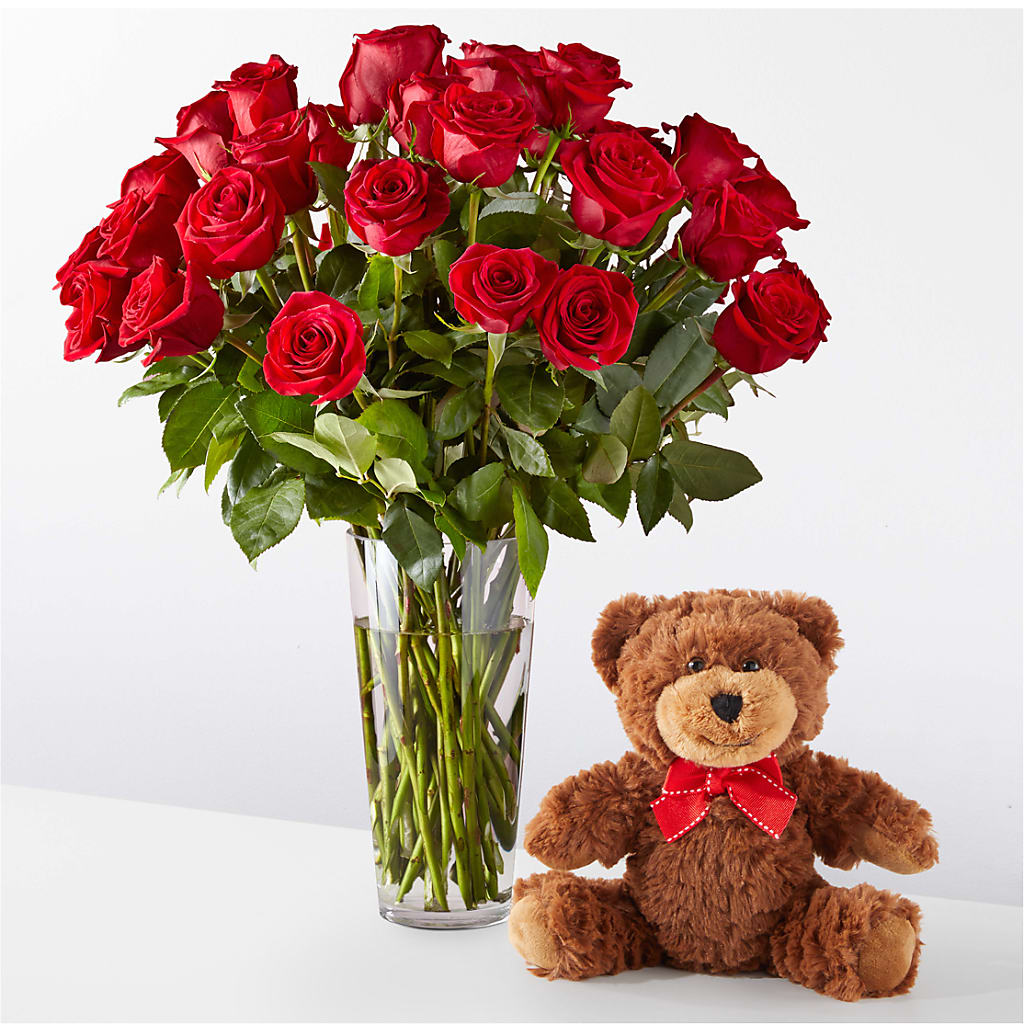 Romantic Long Stem Red Rose Bouquet Bundles – HARRY'S FLOWERS, Victoria BC