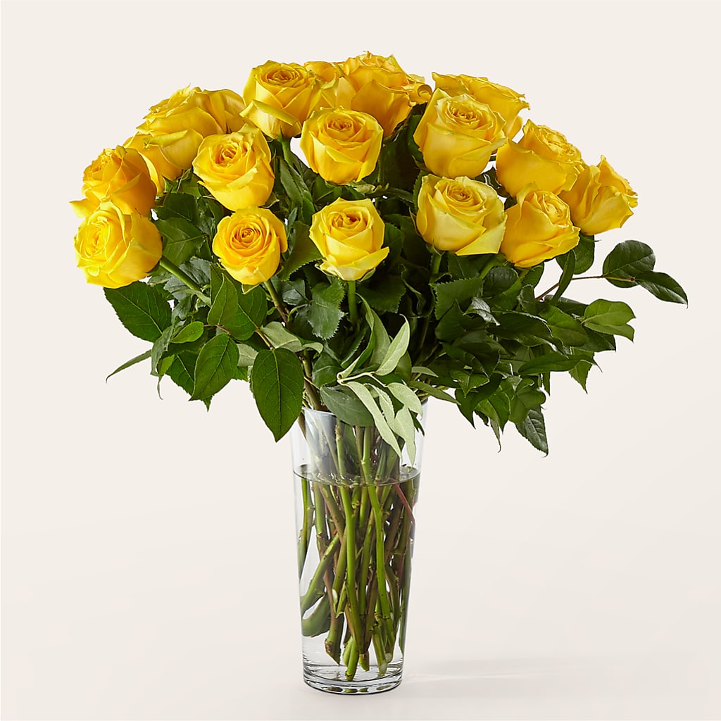 Long Stem Yellow Rose Bouquet – HARRY'S FLOWERS, Victoria BC