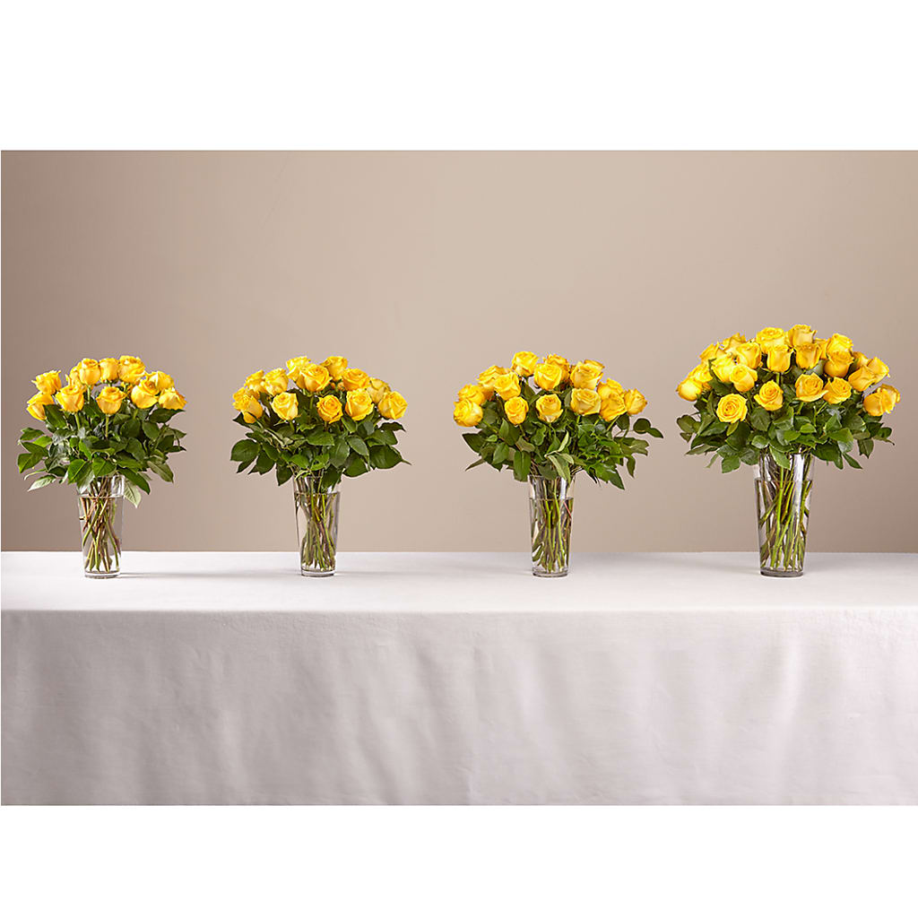 Long Stem Yellow Rose Bouquet – HARRY'S FLOWERS, Victoria BC