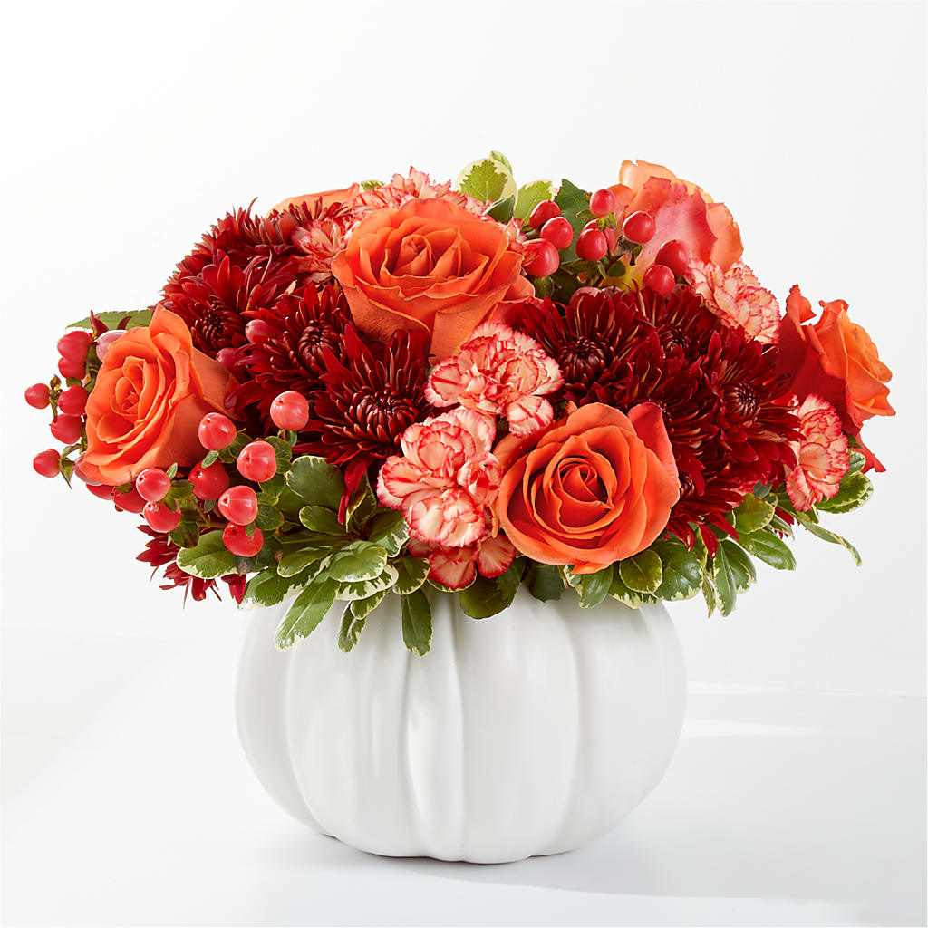 Autumn Air Pumpkin Bouquet – HARRY'S FLOWERS, Victoria BC