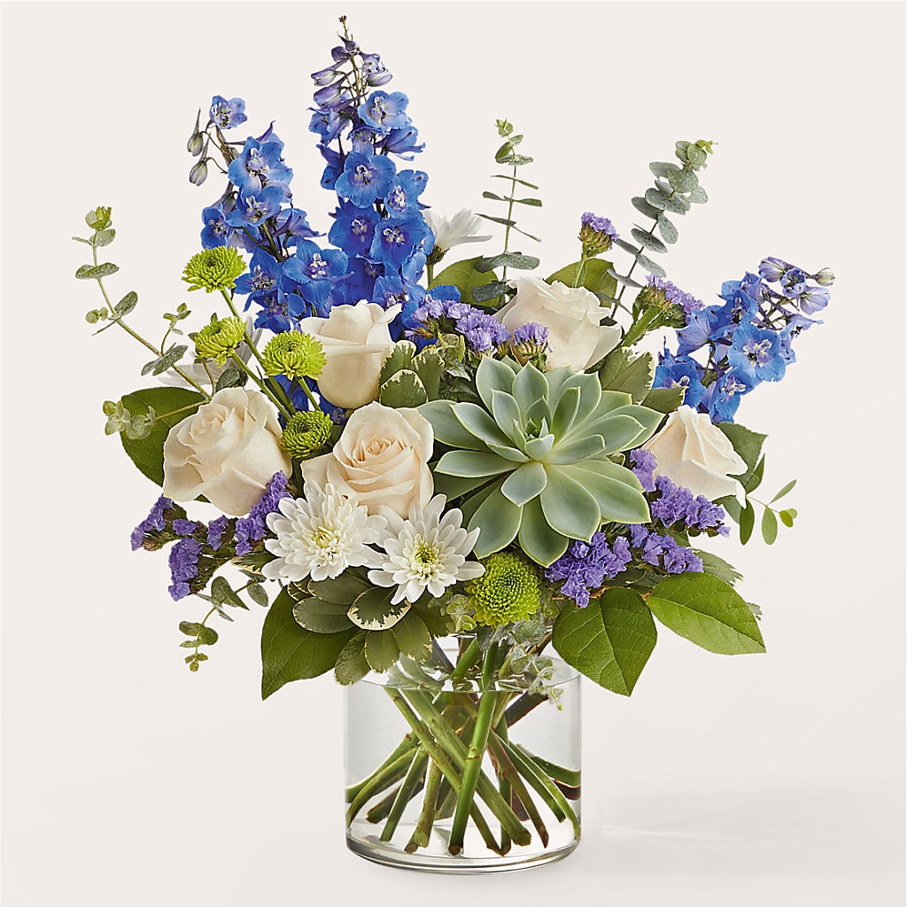 Cerulean Waves Bouquet – HARRY'S FLOWERS, Victoria BC