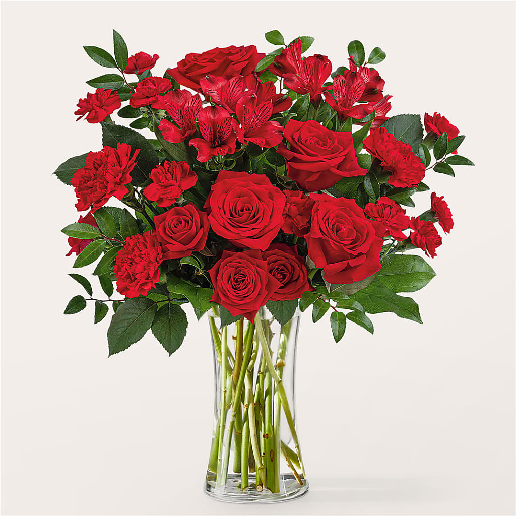 Brilliant Ruby Bouquet – HARRY'S FLOWERS, Victoria BC