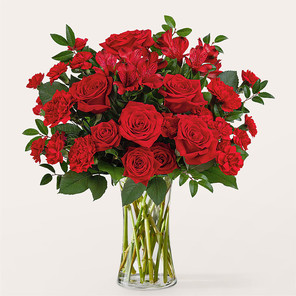 Brilliant Ruby Bouquet – HARRY'S FLOWERS, Victoria BC