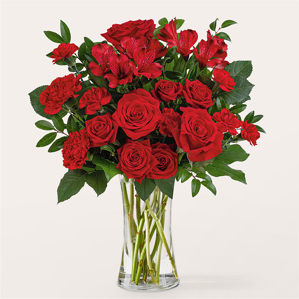 Brilliant Ruby Bouquet – HARRY'S FLOWERS, Victoria BC