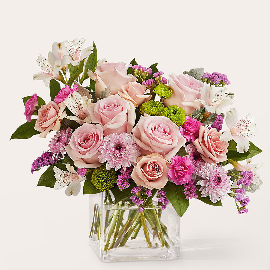 Pink Suede Bouquet – HARRY'S FLOWERS, Victoria BC