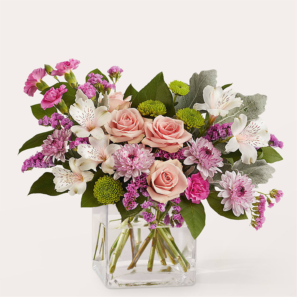 Pink Suede Bouquet – HARRY'S FLOWERS, Victoria BC