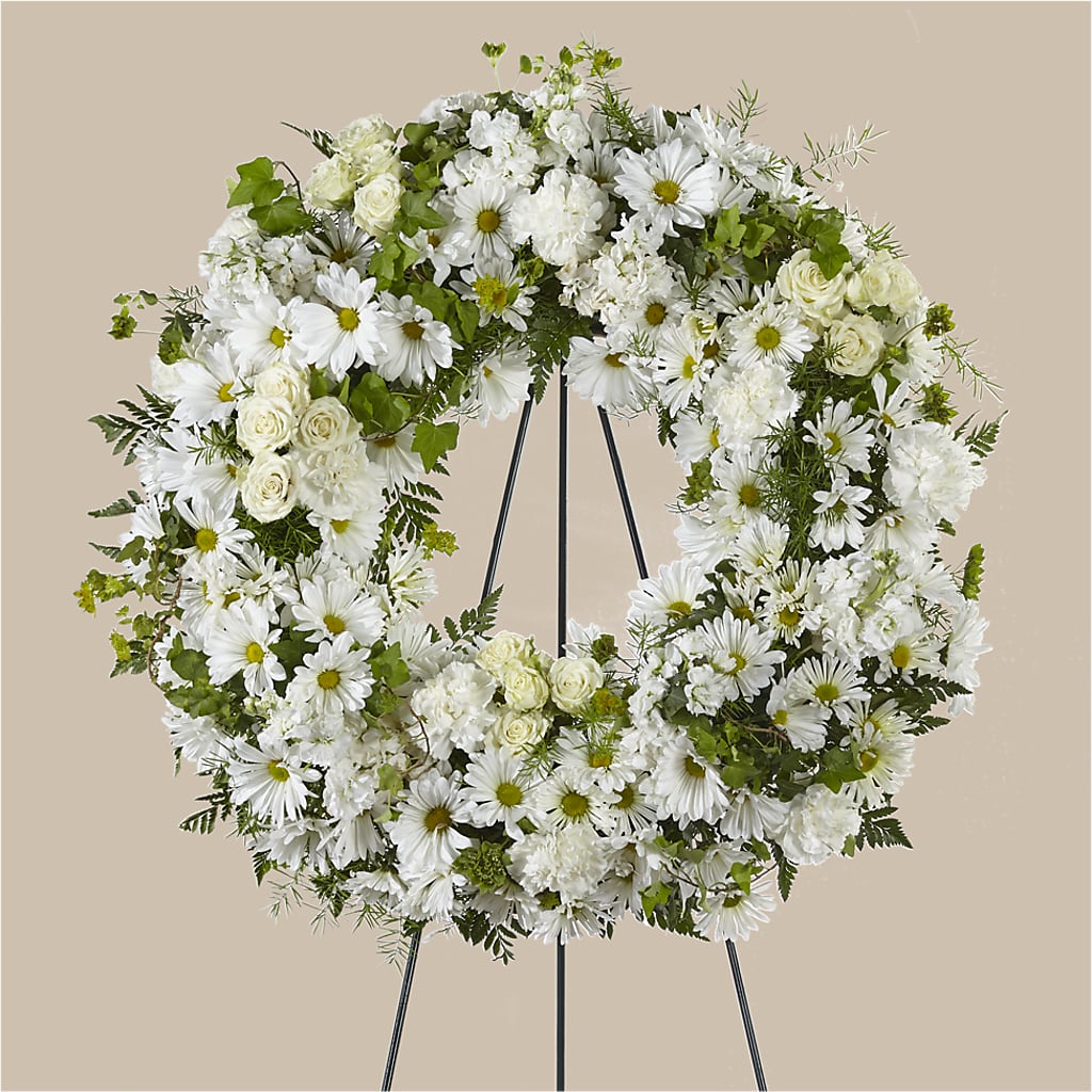 Faithful Wishes Wreath – HARRY'S FLOWERS, Victoria BC
