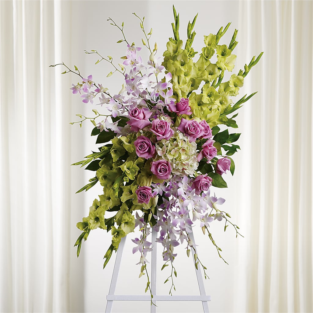 Lasting Legacy Standing Spray – HARRY'S FLOWERS, Victoria BC