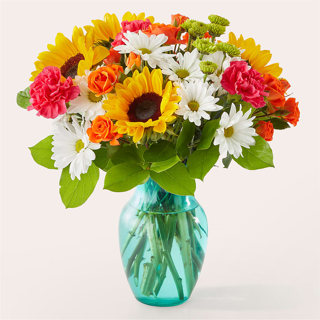 Sun-drenched Blooms Bouquet – HARRY'S FLOWERS, Victoria BC