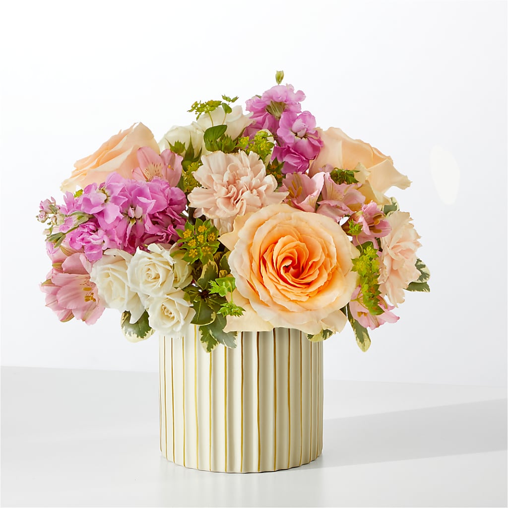 Paradise Bouquet with Ivory Vase – HARRY'S FLOWERS, Victoria BC