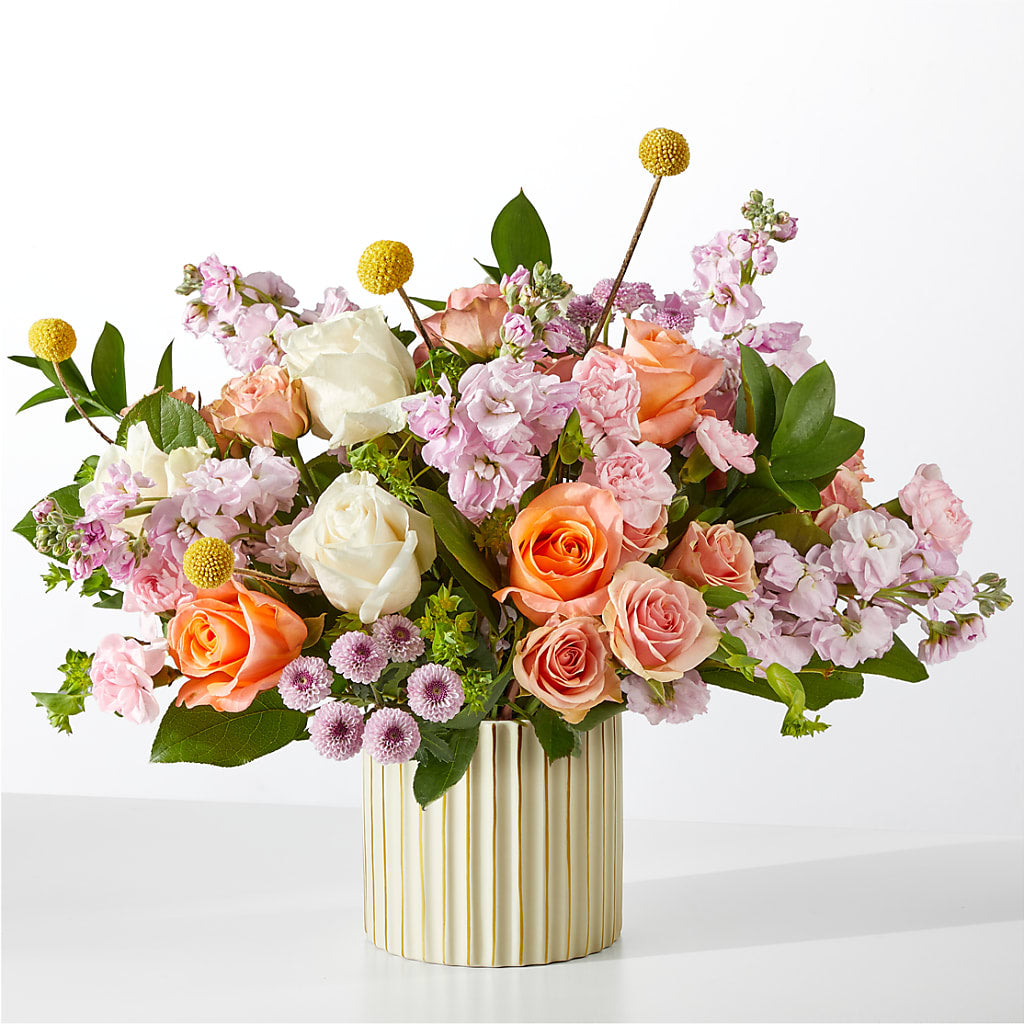 French Market Bouquet with Ivory Vase – HARRY'S FLOWERS, Victoria BC