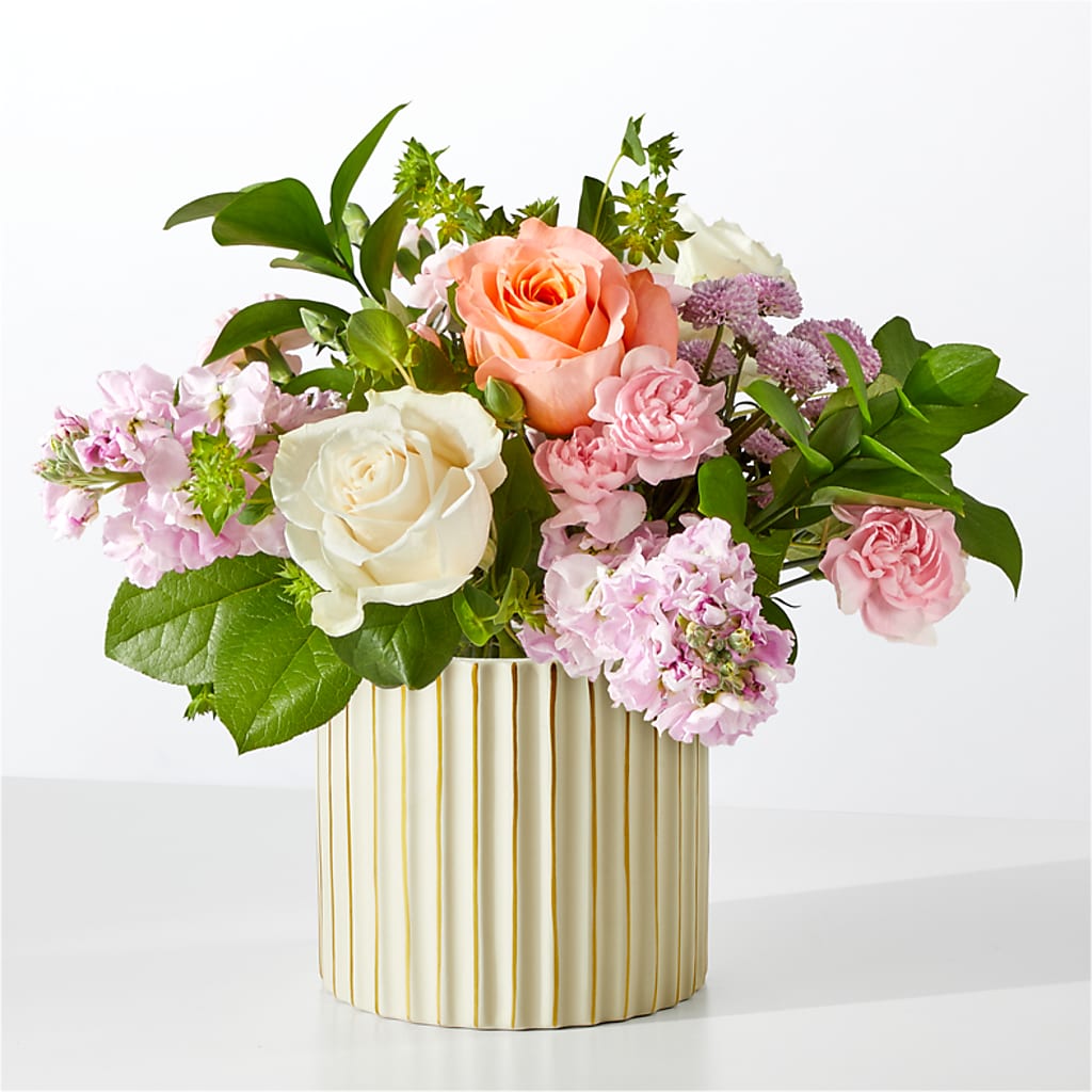 French Market Bouquet with Ivory Vase – HARRY'S FLOWERS, Victoria BC