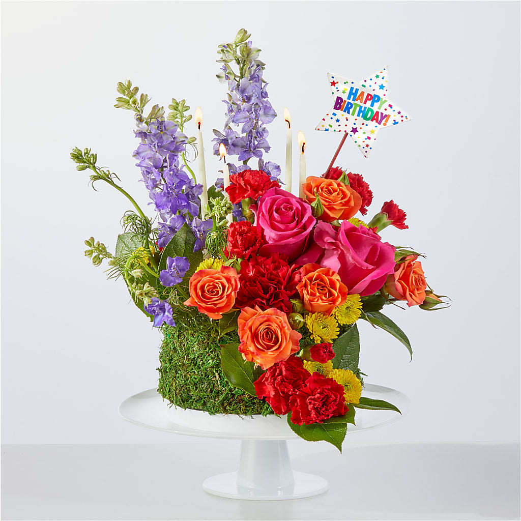 Best Year Yet Floral Cake – HARRY'S FLOWERS, Victoria BC