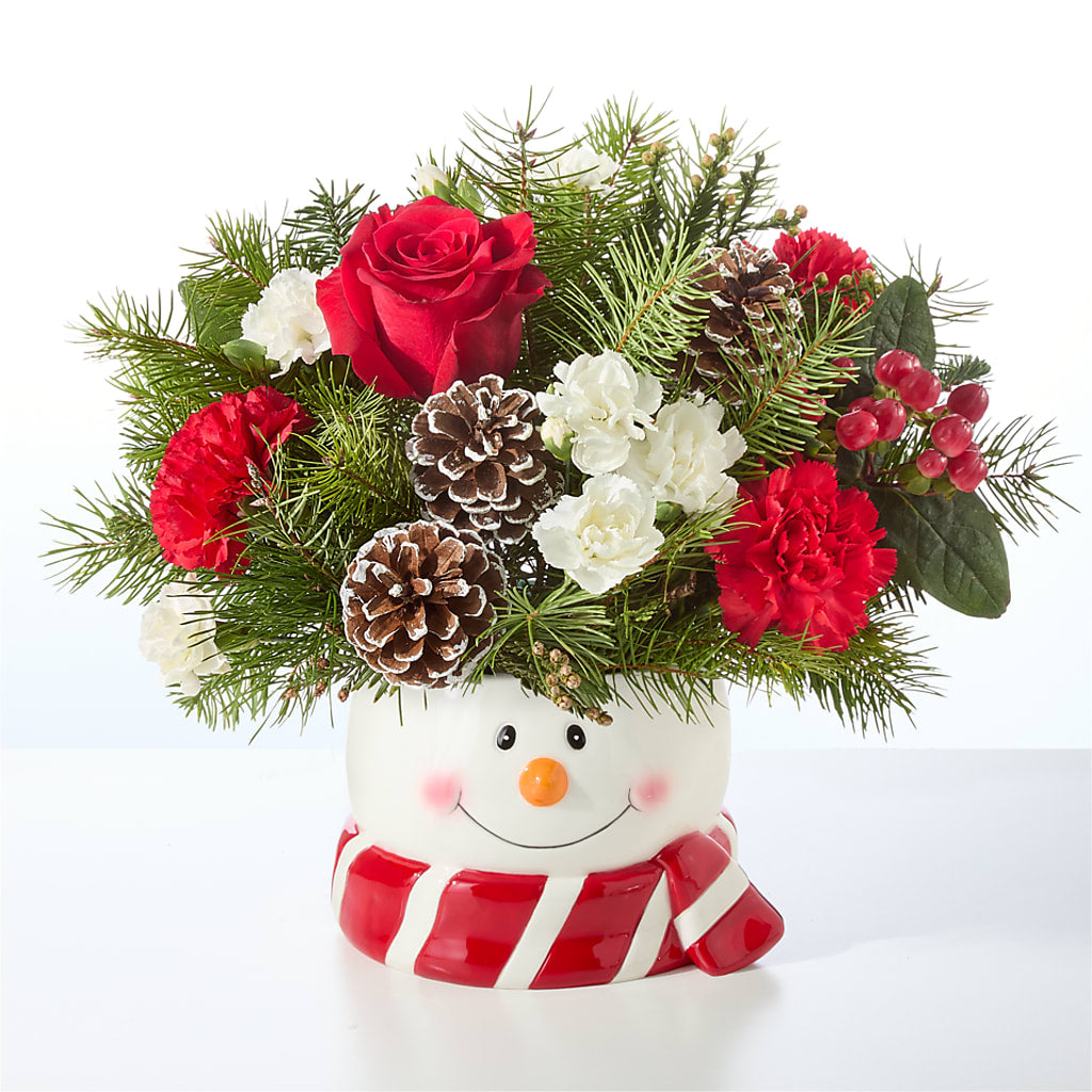 Jolly Snowman Bouquet – HARRY'S FLOWERS, Victoria BC