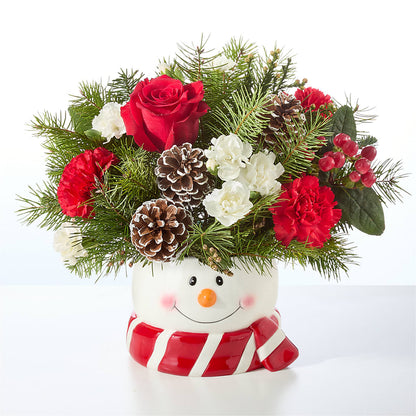 Jolly Snowman Bouquet – HARRY'S FLOWERS, Victoria BC