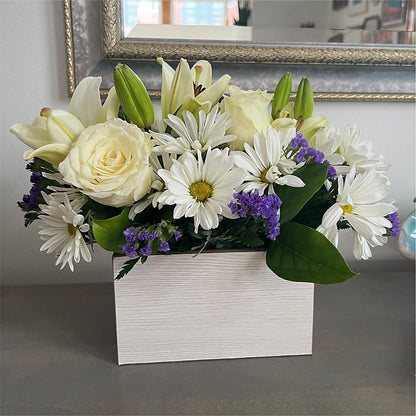 Beyond Blue Box Bouquet – HARRY'S FLOWERS, Victoria BC