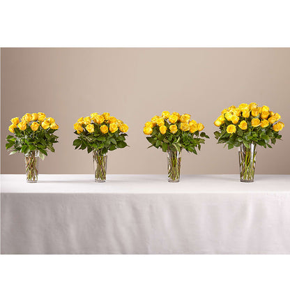 Long Stem Yellow Rose Bouquet – HARRY'S FLOWERS, Victoria BC