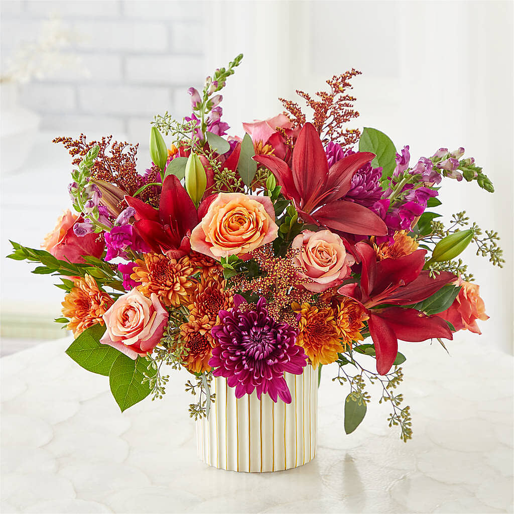 Burgundy Landscape Bouquet – HARRY'S FLOWERS, Victoria BC