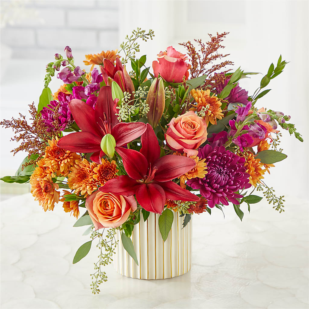 Burgundy Landscape Bouquet – HARRY'S FLOWERS, Victoria BC