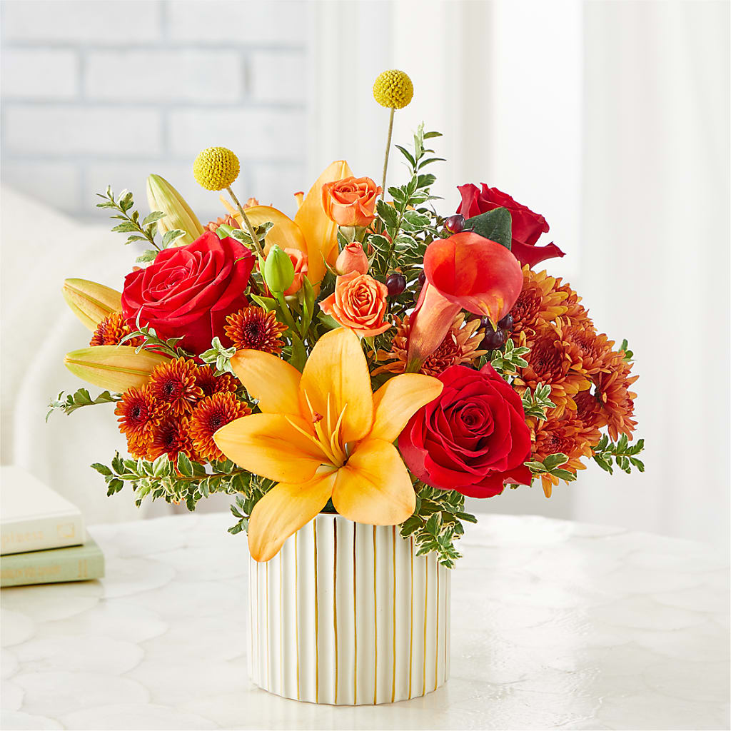 Scarlet Skies Bouquet – HARRY'S FLOWERS, Victoria BC