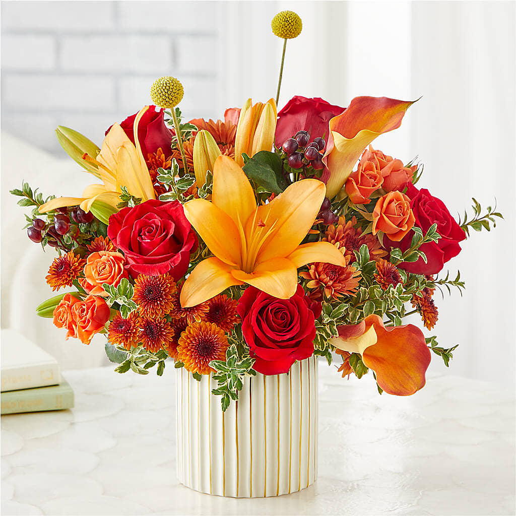 Scarlet Skies Bouquet – HARRY'S FLOWERS, Victoria BC
