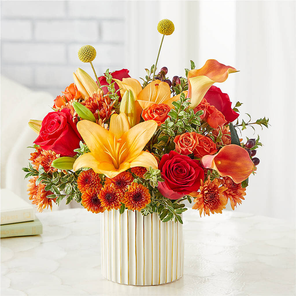 Scarlet Skies Bouquet – HARRY'S FLOWERS, Victoria BC