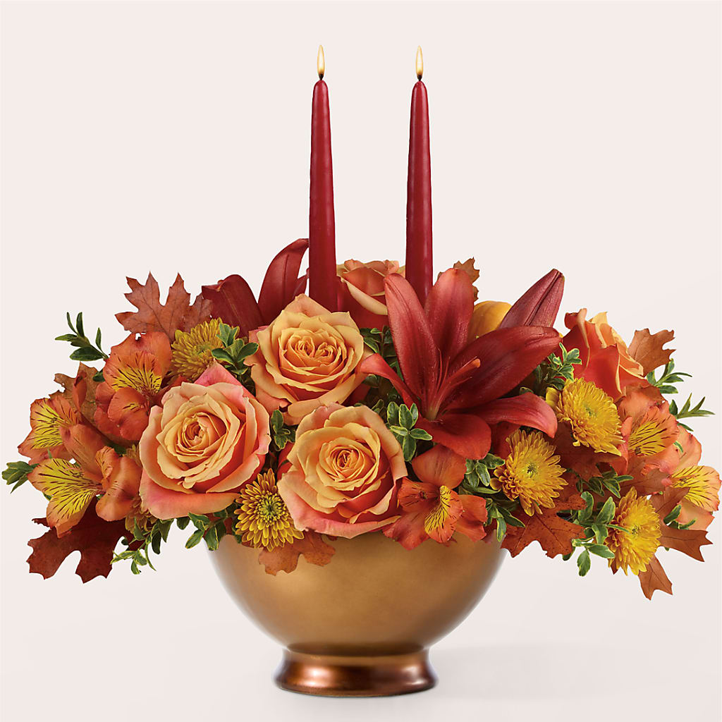 Harvest Table Centerpiece – HARRY'S FLOWERS, Victoria BC