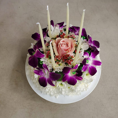 Birthday Flower Cake – HARRY'S FLOWERS, Victoria BC