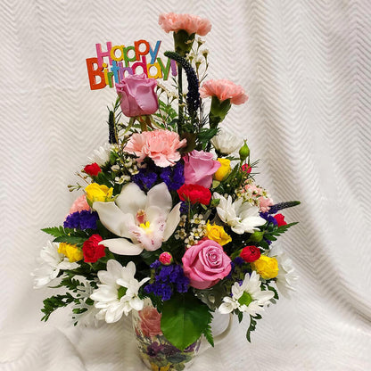 Happy Birthday Delight – HARRY'S FLOWERS, Victoria BC