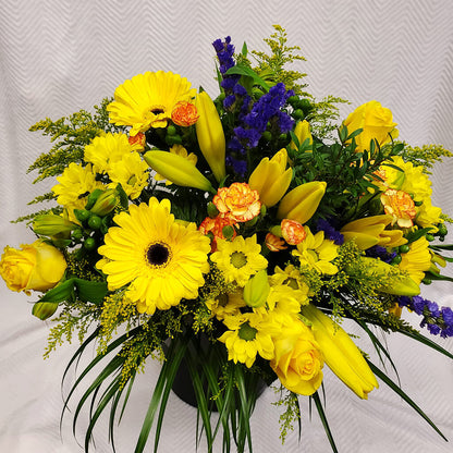 Burst of Sunshine Arrangement – HARRY'S FLOWERS, Victoria BC