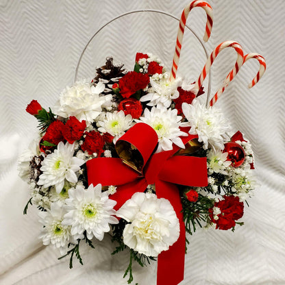 Candy Cane Lane Arrangement – HARRY'S FLOWERS, Victoria BC