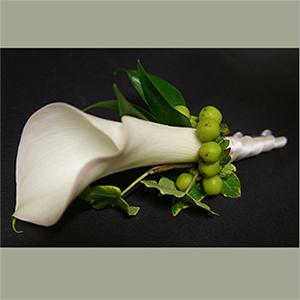 White Calla Lily Boutonniere – HARRY'S FLOWERS, Victoria BC