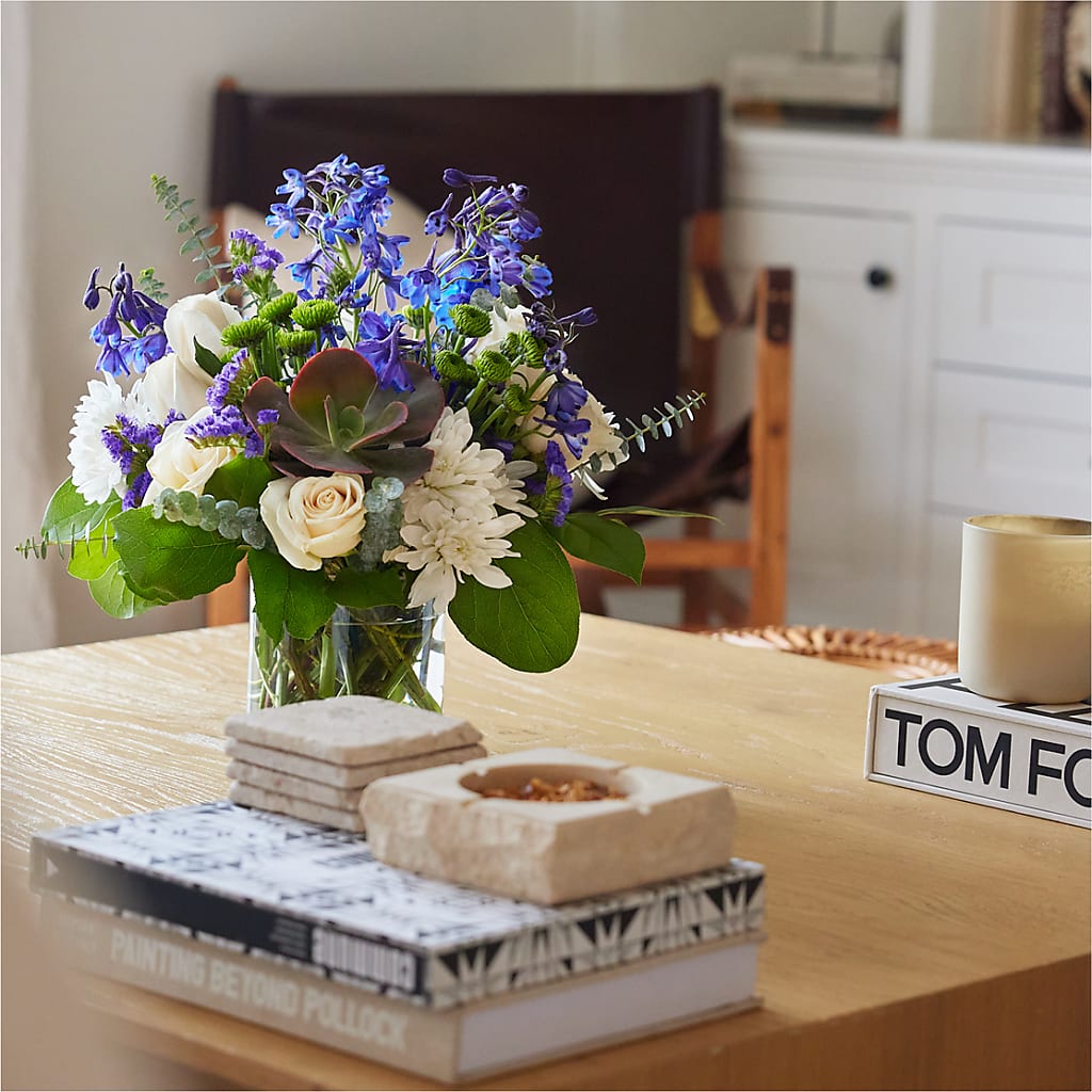 Cerulean Waves Bouquet – HARRY'S FLOWERS, Victoria BC