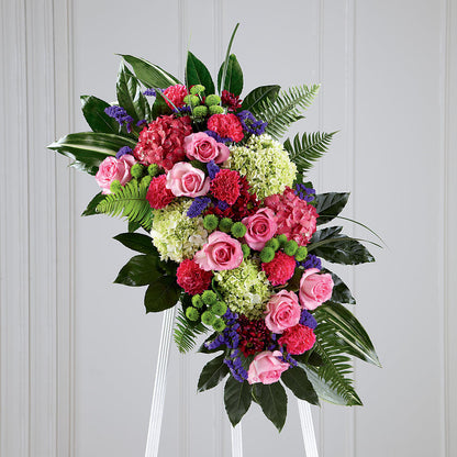 Refreshing Mix Standing Spray – HARRY'S FLOWERS, Victoria BC