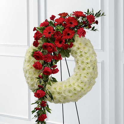 Graceful Tribute Wreath – HARRY'S FLOWERS, Victoria BC