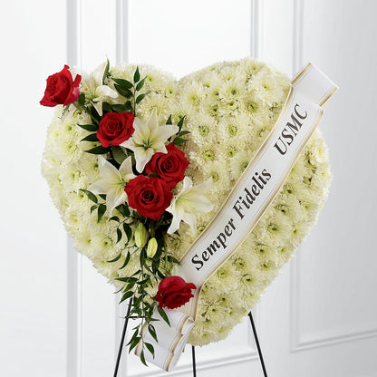 Heartfelt Hero Standing Heart – HARRY'S FLOWERS, Victoria BC