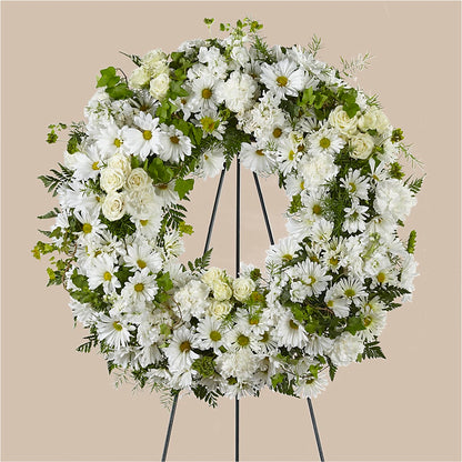 Faithful Wishes Wreath – HARRY'S FLOWERS, Victoria BC