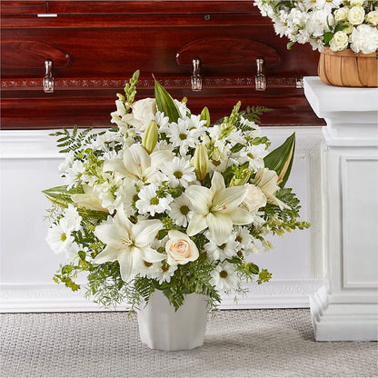 Thoughts of Tranquility Floor Basket – HARRY'S FLOWERS, Victoria BC