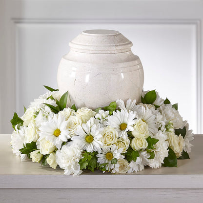 Ivory Gardens Cremation Adornment – HARRY'S FLOWERS, Victoria BC