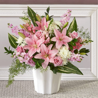 Simply Serene Floor Basket – HARRY'S FLOWERS, Victoria BC