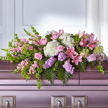 Life's Gratitude Casket Spray – HARRY'S FLOWERS, Victoria BC