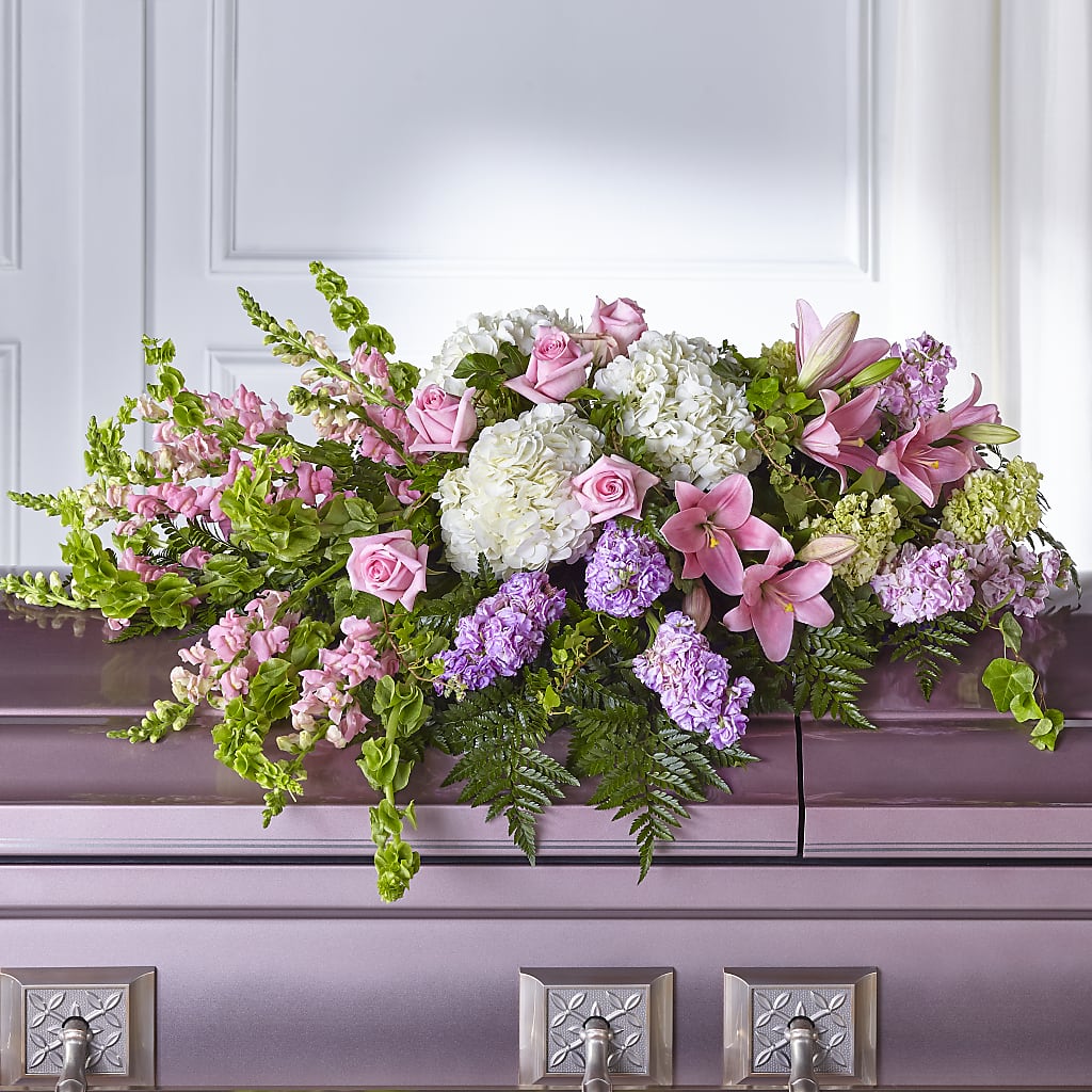 Life's Gratitude Casket Spray – HARRY'S FLOWERS, Victoria BC