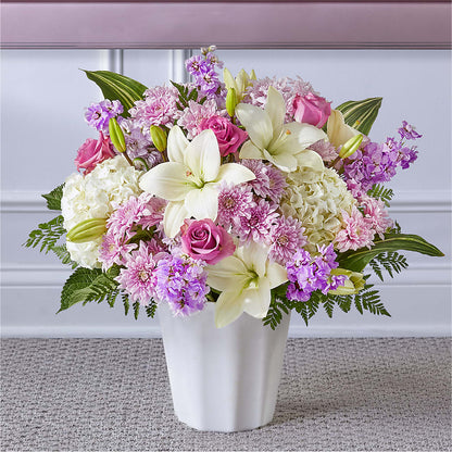 Heaven Sent Floor Basket – HARRY'S FLOWERS, Victoria BC